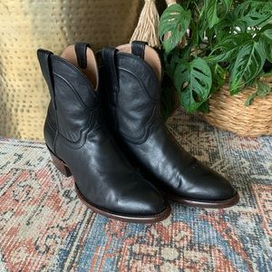 Tecovas black leather boots